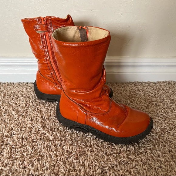 Naturino Kids Orange Zip Up Boots - Picture 6 of 7